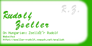 rudolf zseller business card